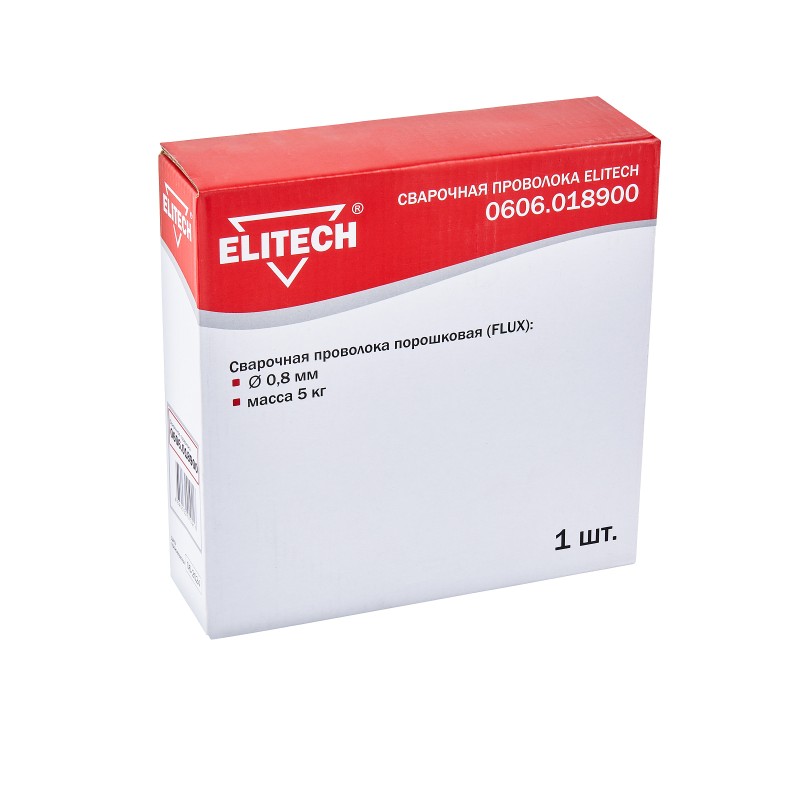 Сварочная порошковая проволока 0,8 мм 5 кг Flux Elitech 0606.018900