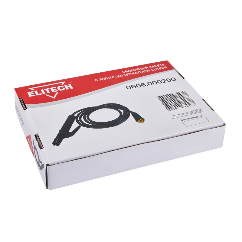 Сварочный кабель с электрододержателем Elitech 0606.000200