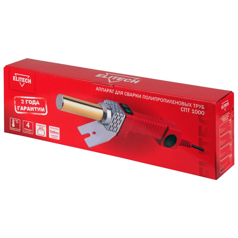 Аппарат для сварки полипропиленовых труб Elitech СПТ 1000 (E1704.002.00)