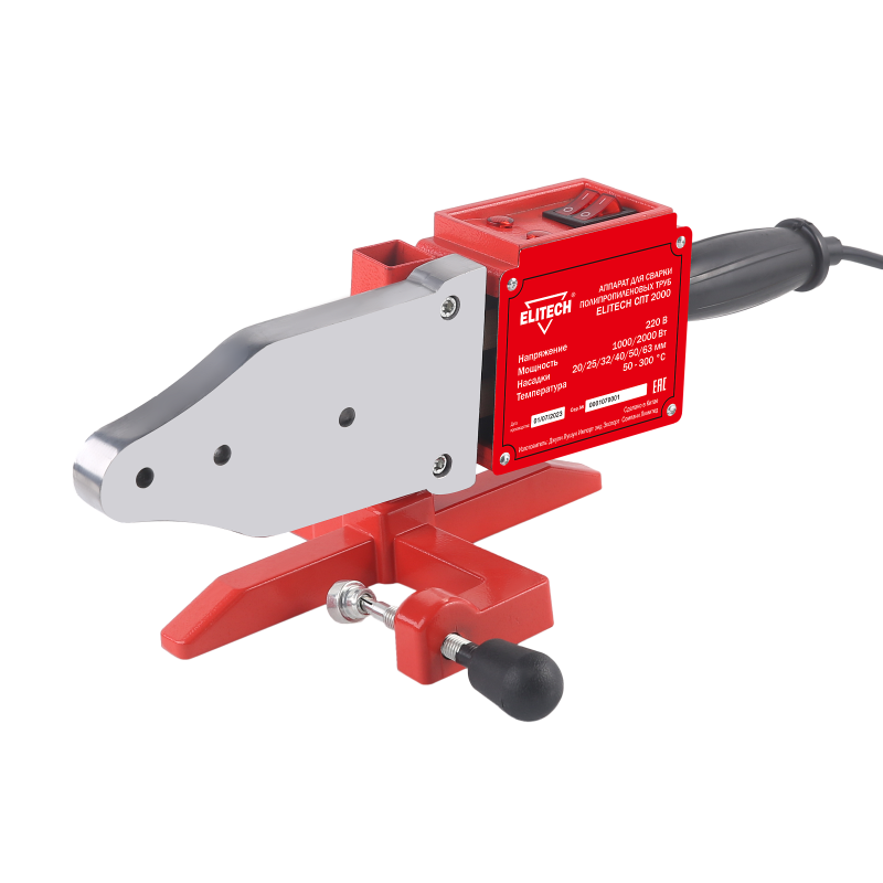 Аппарат для сварки полипропиленовых труб Elitech СПТ 2000 (E1704.004.00)