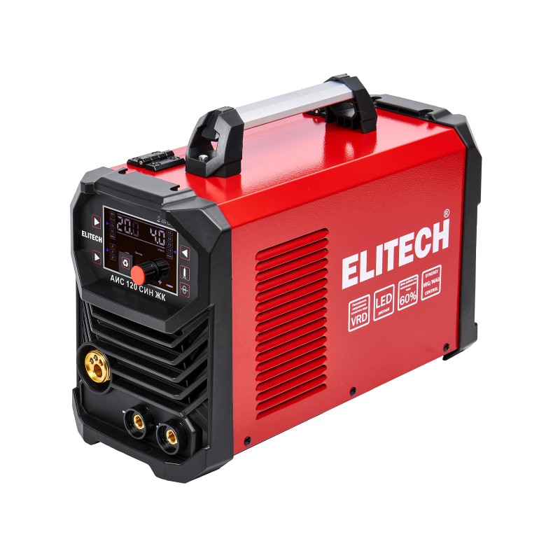 Сварочный инвертор Elitech АИС 120 СИН ЖК