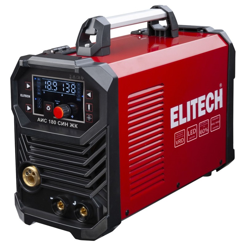 Сварочный инвертор Elitech АИС 180 СИН ЖК