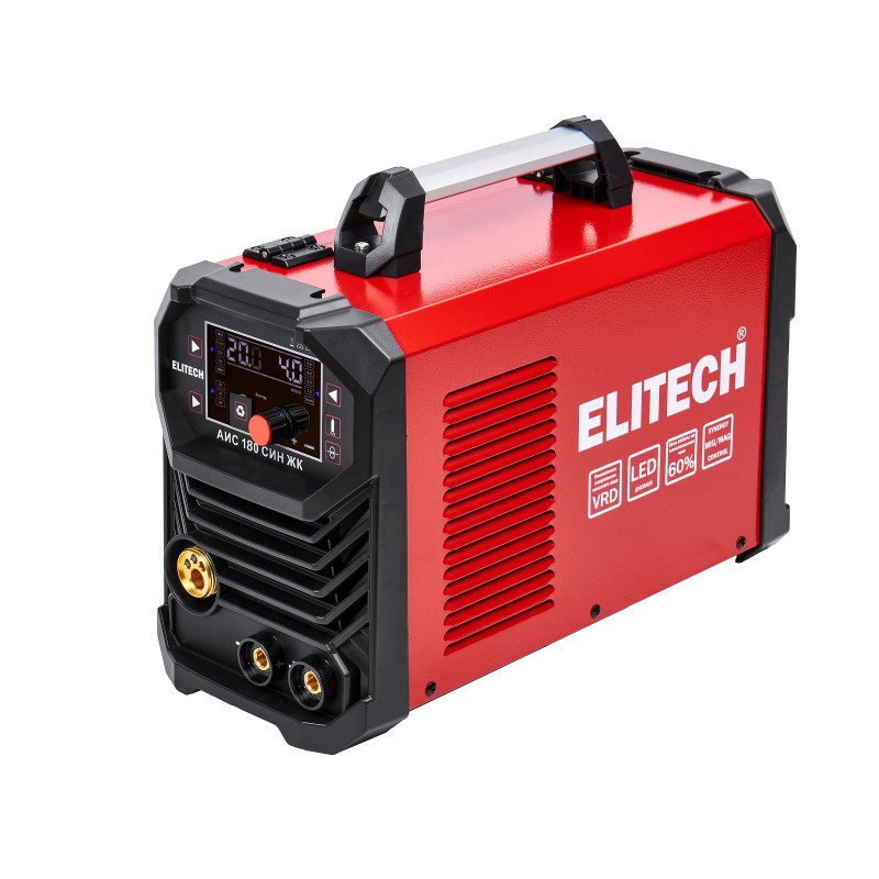 Сварочный инвертор Elitech АИС 180 СИН ЖК