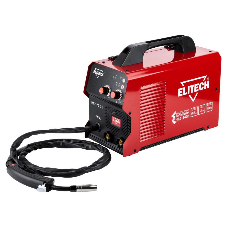 Сварочный инвертор Elitech MIG/MAG ИС 120 СП
