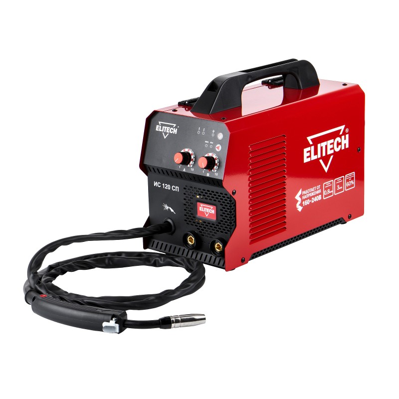 Сварочный инвертор Elitech MIG/MAG ИС 120 СП