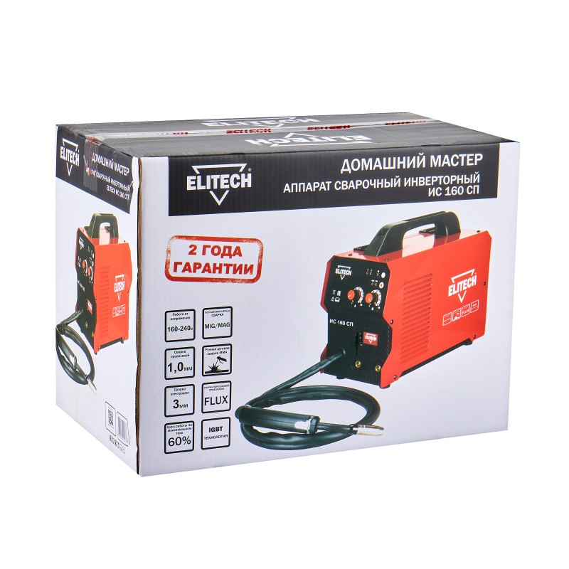 Сварочный инвертор Elitech ИС 160 СП