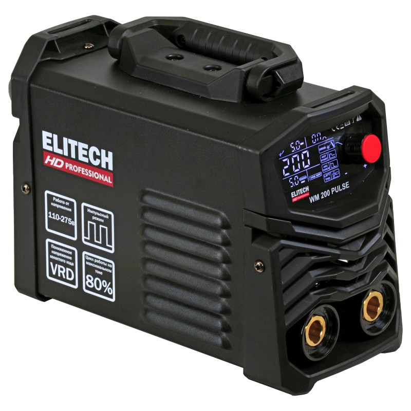 Сварочный инвертор ELITECH WM 200 PULSE
