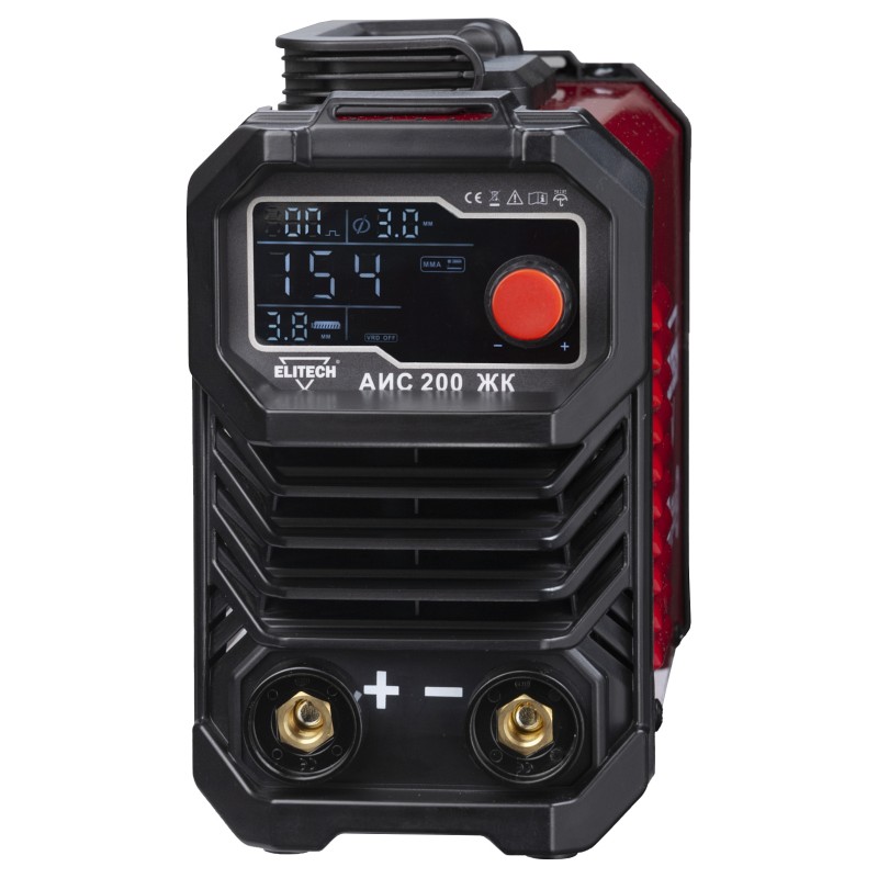 Сварочный инвертор Elitech АИС 200 ЖК