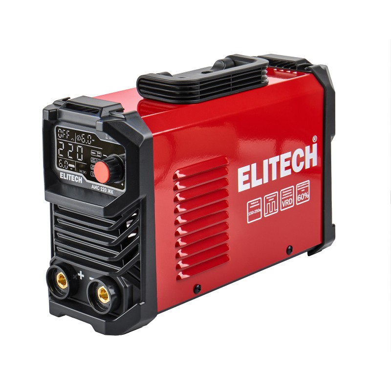 Сварочный инвертор Elitech АИС 220 ЖК