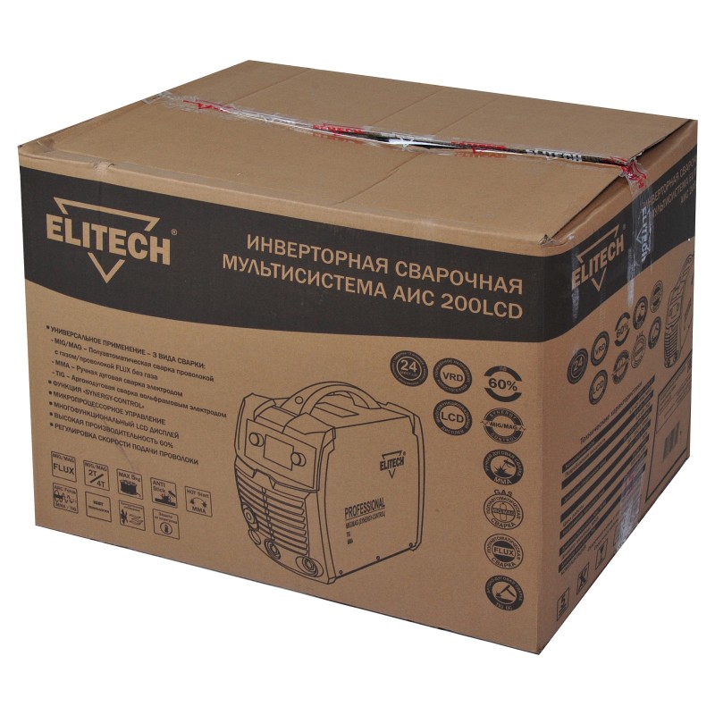 Сварочная инверторная мультисистема Elitech АИС 200LCD