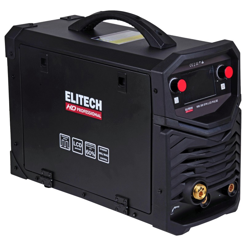 Сварочный инвертор ELITECH WM 300 SYN LCD PULSE