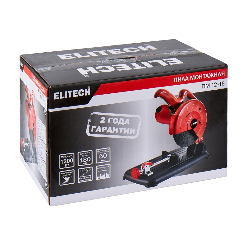 Пила монтажная Elitech ПМ 12-18 (E2004.003.00)