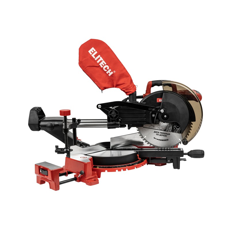 Пила торцовочно-усовочная Elitech ПТ 1825К (E2006.008.00)