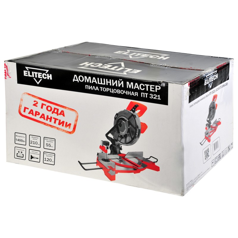 Пила торцовочная Elitech ПТ 321 (E2007.006.00)