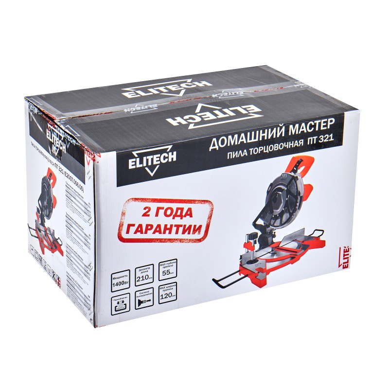 Пила торцовочная Elitech ПТ 321 (E2007.006.00)