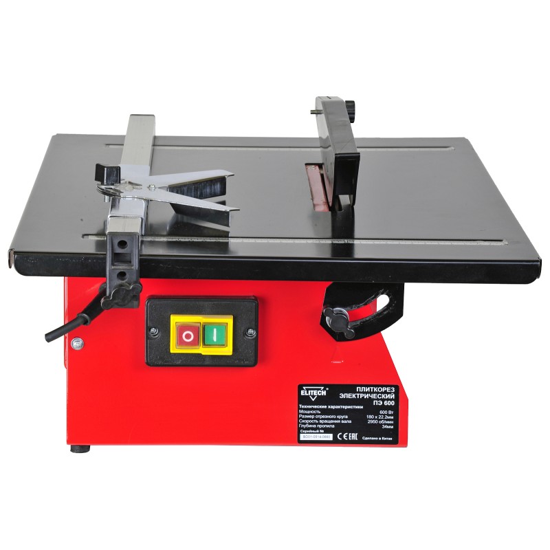 Станок плиткорезный Elitech ПЭ 600