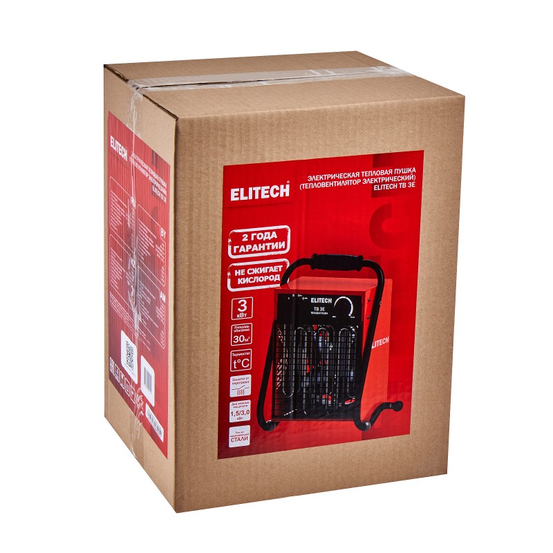 Пушка тепловая электрическая Elitech ТВ 3Е