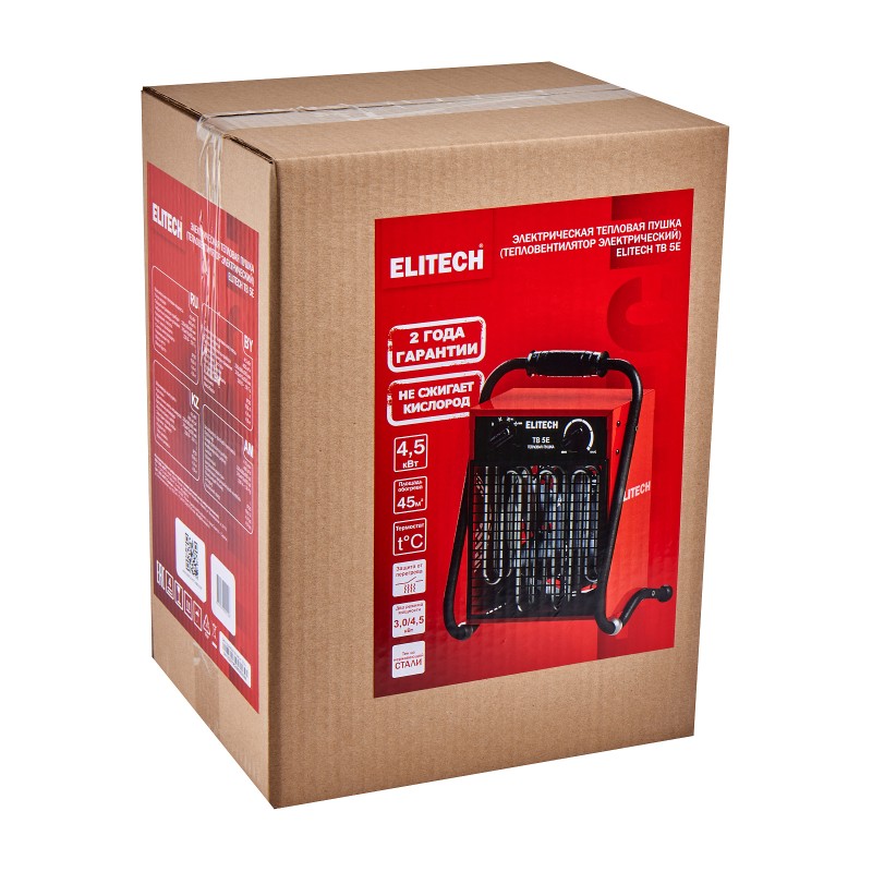 Пушка тепловая электрическая Elitech ТВ 5Е