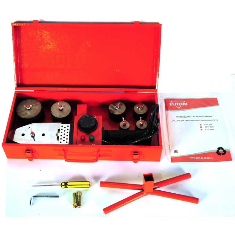 Аппарат для сварки полипропиленовых труб Elitech СПТ 800