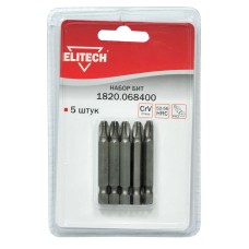 Набор бит Elitech 1820.068400 Набор бит Elitech 1820.068400