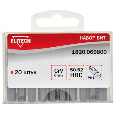 Набор бит Elitech 1820.069800