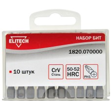 Набор бит Elitech 1820.070000 Набор бит Elitech 1820.070000