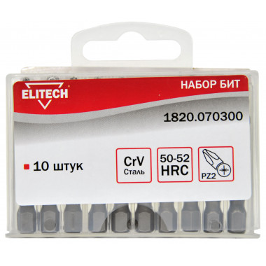 Набор бит Elitech 1820.070300