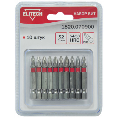Набор бит Elitech 1820.070900