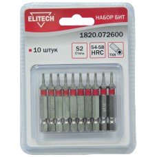 Набор бит Elitech 1820.072600 Набор бит Elitech 1820.072600