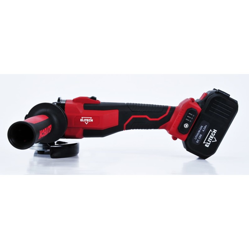 Аккумуляторная угловая шлифмашина Elitech МШУ 18БЛ (Е2213.001.02)