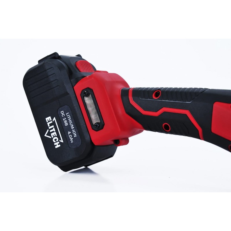 Аккумуляторная угловая шлифмашина Elitech МШУ 18БЛ (Е2213.001.02)
