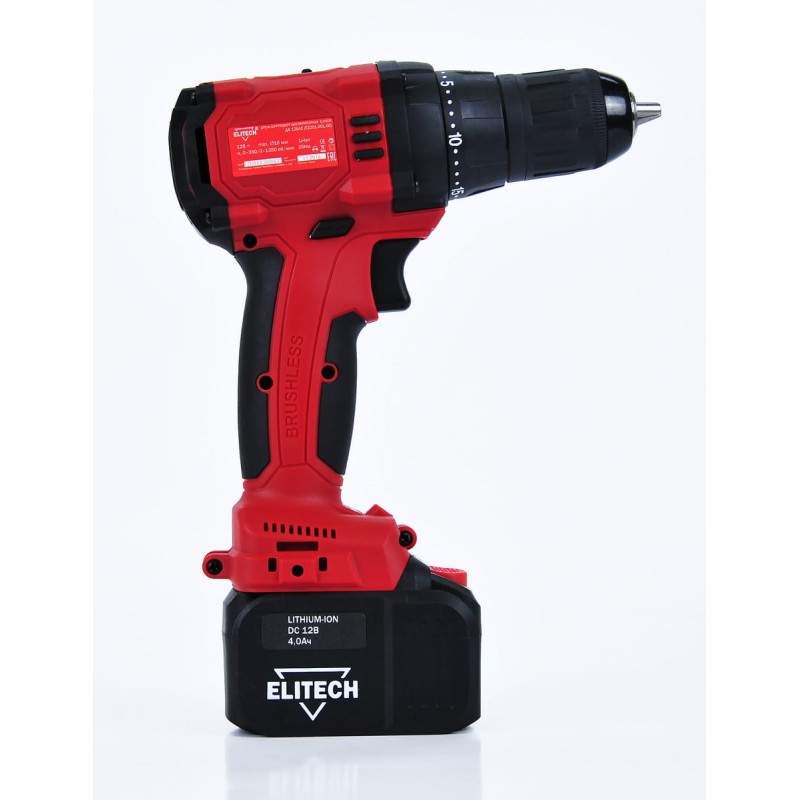 Аккумуляторная дрель-шуруповерт Elitech ДА 12БЛ2 (Е2201.001.02 )