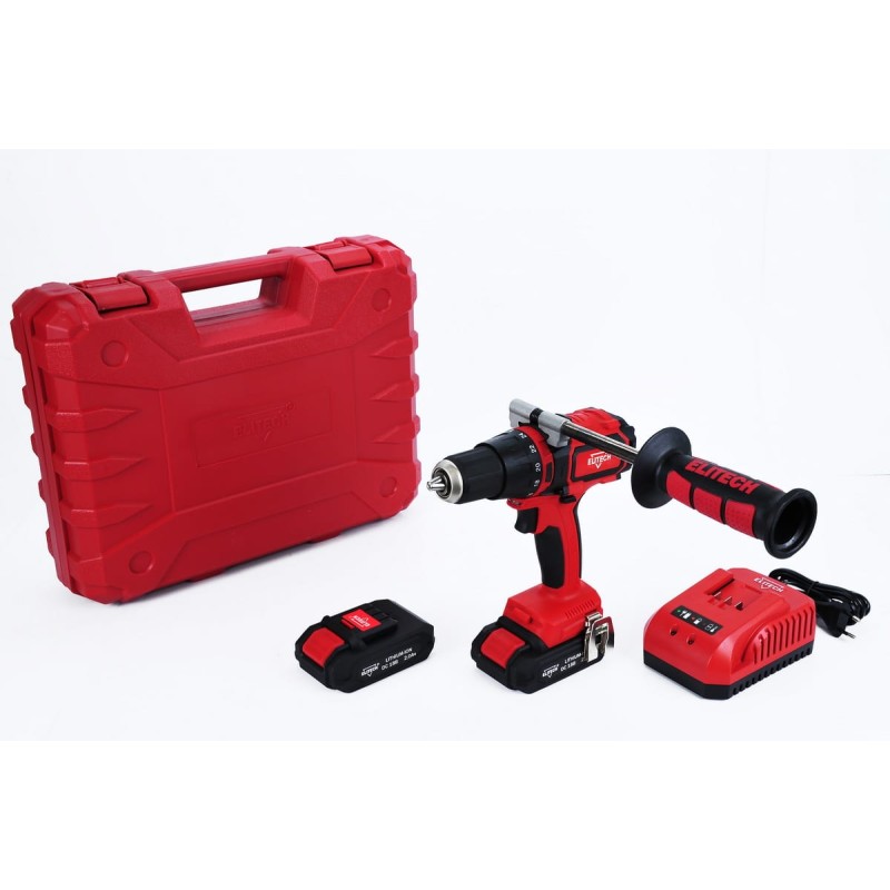 Аккумуляторная ударная дрель-шуруповерт Elitech ДА 18УБЛ2 (Е2201.002.01)