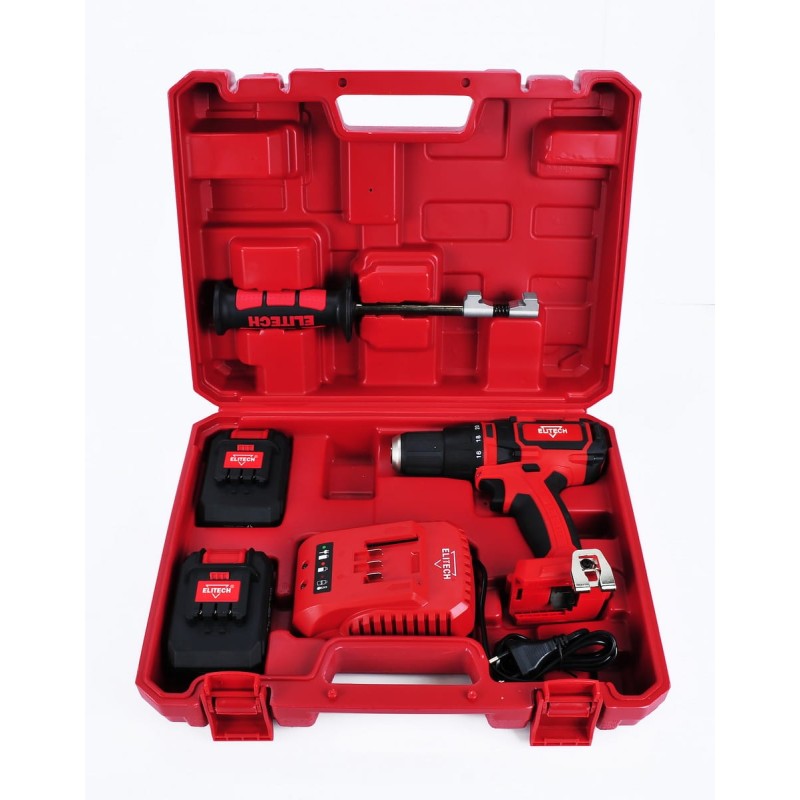 Аккумуляторная ударная дрель-шуруповерт Elitech ДА 18УБЛ2 (Е2201.002.01)