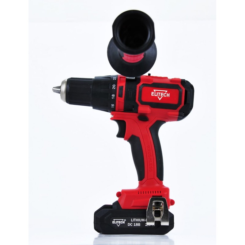 Аккумуляторная ударная дрель-шуруповерт Elitech ДА 18УБЛ2 (Е2201.002.01)