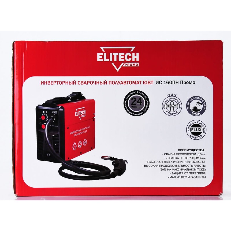 Сварочный инвертор Elitech ИС 160ПН Промо