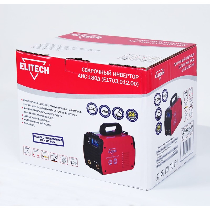 Сварочный инвертор Elitech АИС 180Д (E1703.012.00)