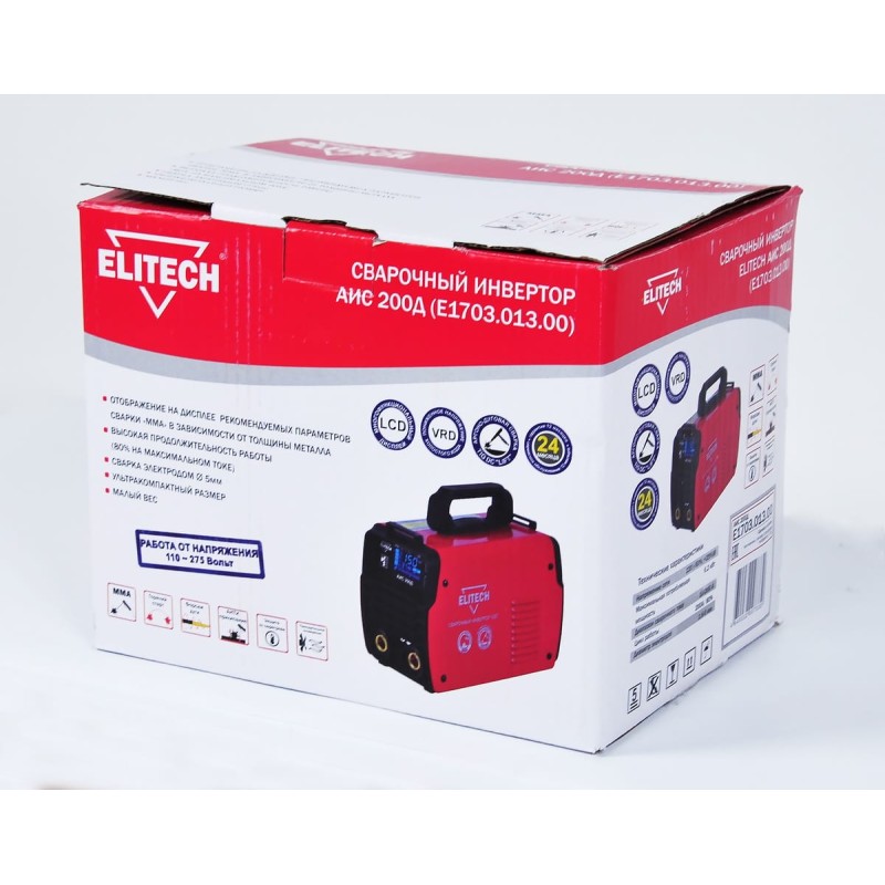 Сварочный инвертор Elitech АИС 200Д (E1703.013.00)
